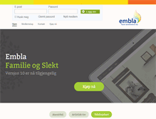 Tablet Screenshot of embla.no