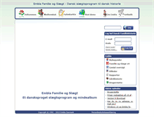 Tablet Screenshot of embla.dk